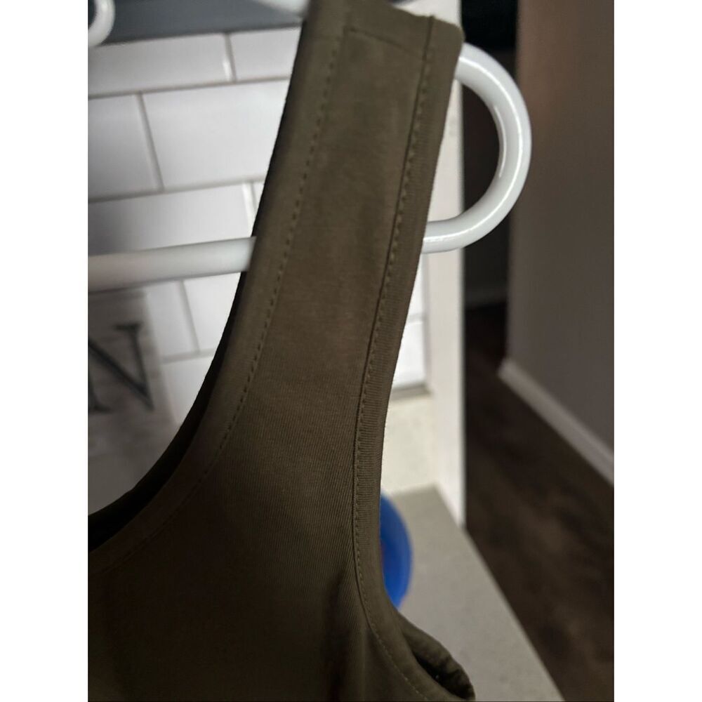 Hunter Green shirt dress - Picture 5 of 5